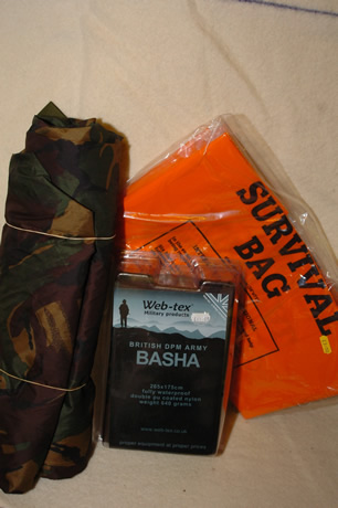 Survival Bags and Bashas
