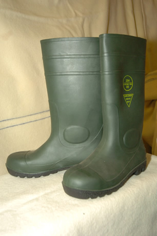 Green Safety Wellies